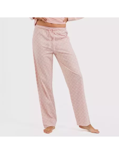 Pijama algodão Checo rosa