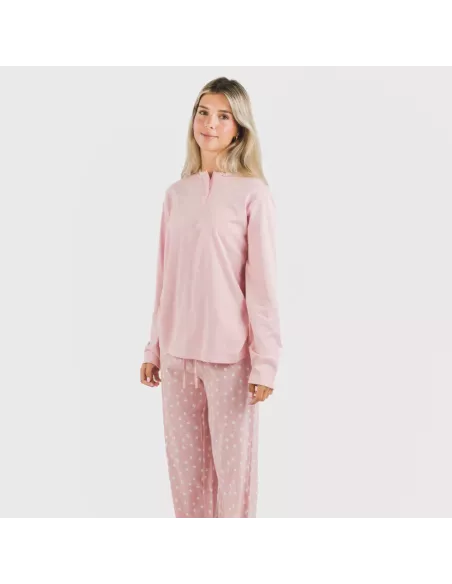 Pijama algodão Kim rosa