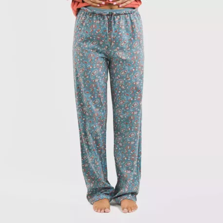 Pijama algodão Campiña cor telha