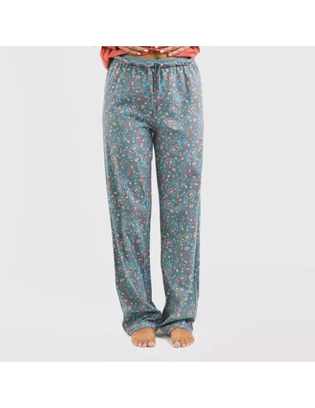 Pijama algodão Campiña cor telha