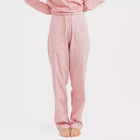 Pijama algodão Santi rosa