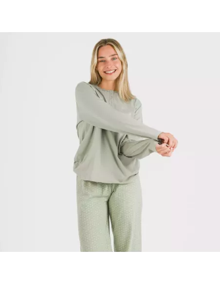 Pijama algodão Steve verde caça