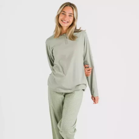 Pijama algodão Steve verde caça