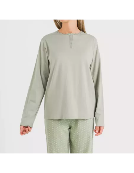 Pijama algodão Steve verde caça