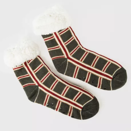 Meias mulher Cuadro Nelby verde caça