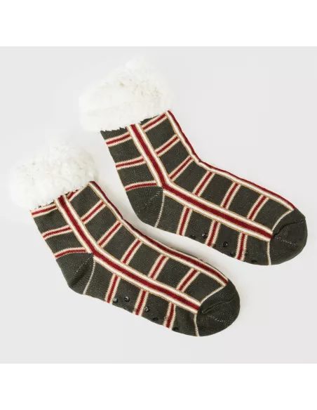 Meias mulher Cuadro Nelby verde caça