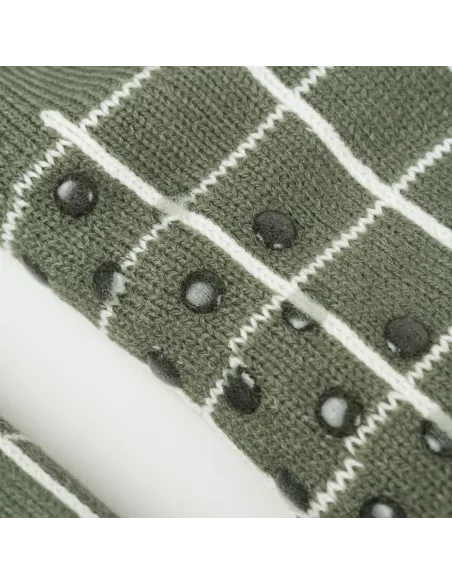 Meias homem Cuadro Pruden verde caça