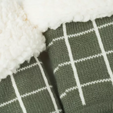 Meias homem Cuadro Pruden verde caça