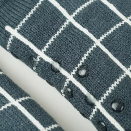 Meias homem Cuadro Pruden azul azafata