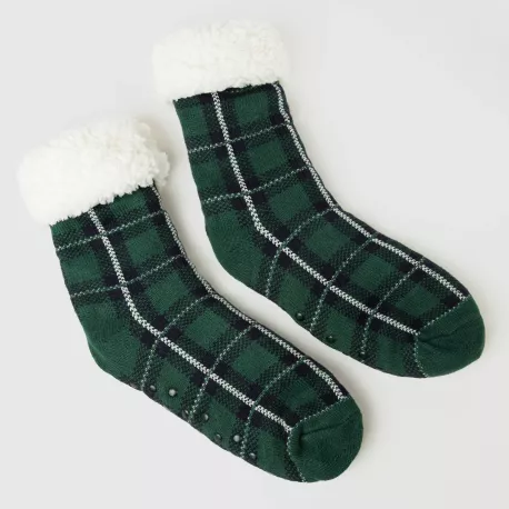 Meias homem Cuadro Ruz azul marinho