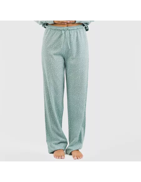 Pijama algodão Anita azul indigo Pijama algodão Anita azul indigo