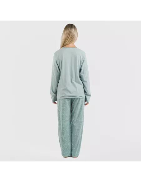 Pijama algodão Anita azul indigo Pijama algodão Anita azul indigo