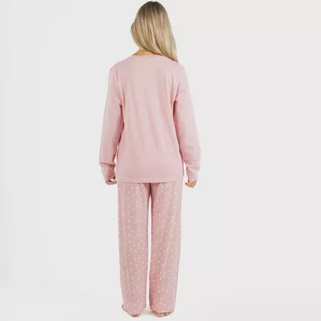 Pijama algodão Kim rosa