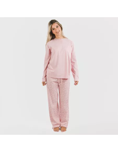 Pijama algodão Kim rosa