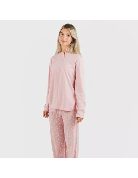 Pijama algodão Kim rosa