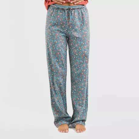 Pijama algodão Campiña cor telha