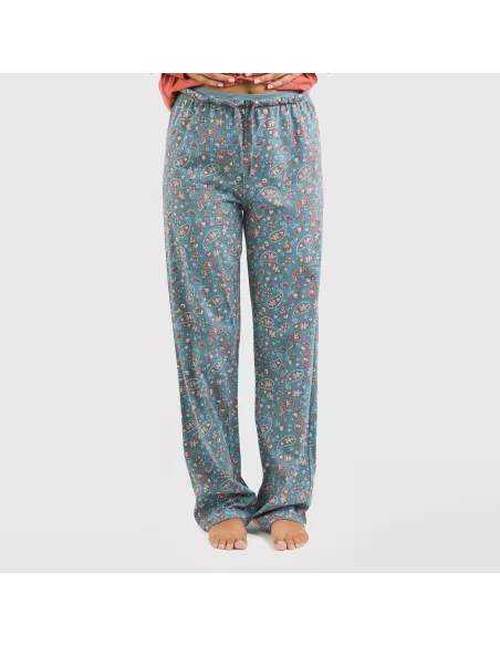 Pijama algodão Campiña cor telha