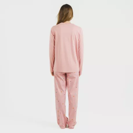 Pijama algodão Mapita rosa