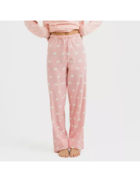 Pijama algodão Nubecita rosa