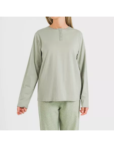 Pijama algodão Steve verde caça