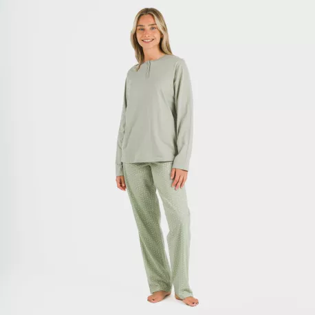 Pijama algodão Steve verde caça