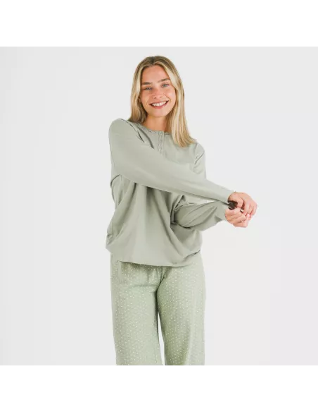 Pijama algodão Steve verde caça