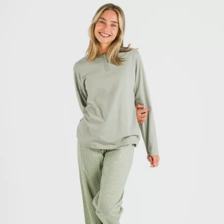 Pijama algodão Steve verde caça