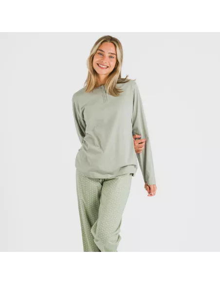 Pijama algodão Steve verde caça