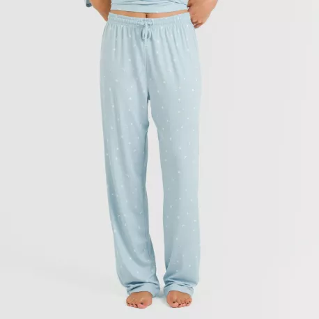 Pijama mulher soft Ambarina azul celeste