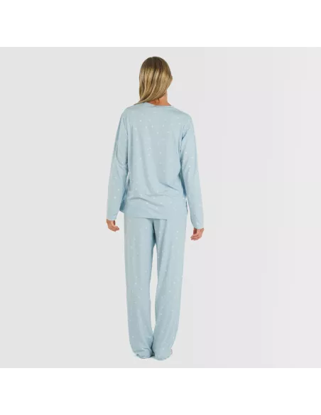 Pijama mulher soft Ambarina azul celeste Pijama mulher soft Ambarina azul celeste