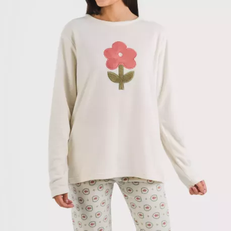 Pijama polar Tulina natural