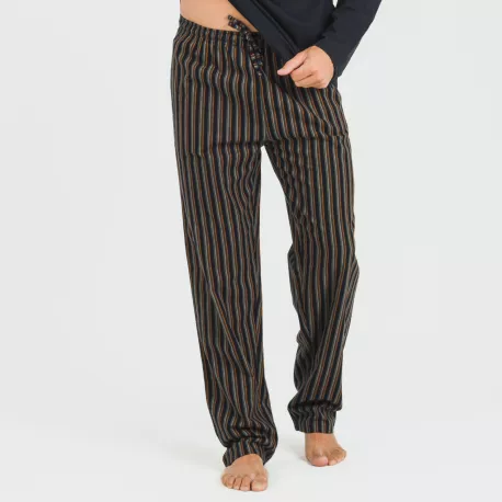 Pijama homem flanela Raya Vermont azul marinho