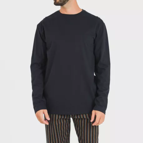 Pijama homem flanela Raya Vermont azul marinho