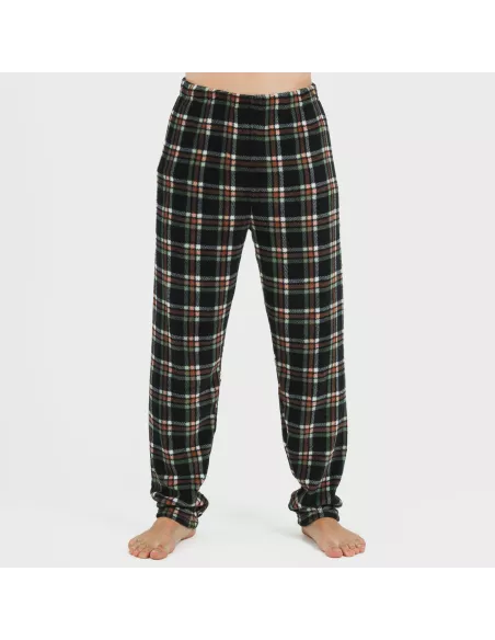 Pijama coral homem Cuadro Frankurt verde caça Pijama coral homem Cuadro Frankurt verde caça