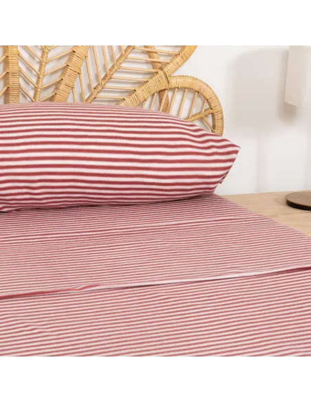 Jogo de lençóis térmicos Raya Leto bordeaux Jogo de lençóis térmicos Raya Leto bordeaux