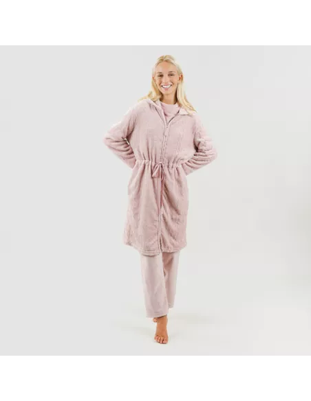 Roupão veludo com gorro Devore liso Roupão veludo com gorro Devore liso