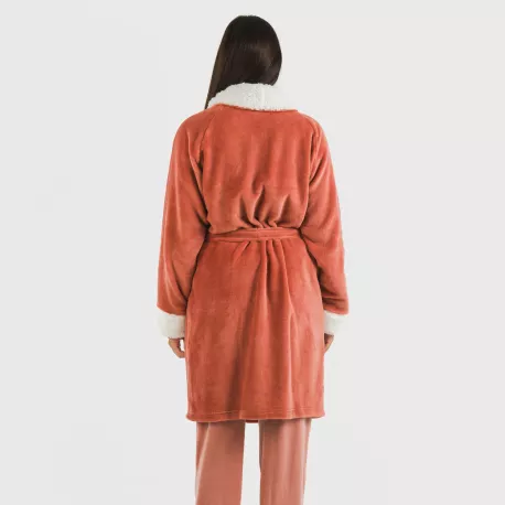 Roupão veludo sherpa liso