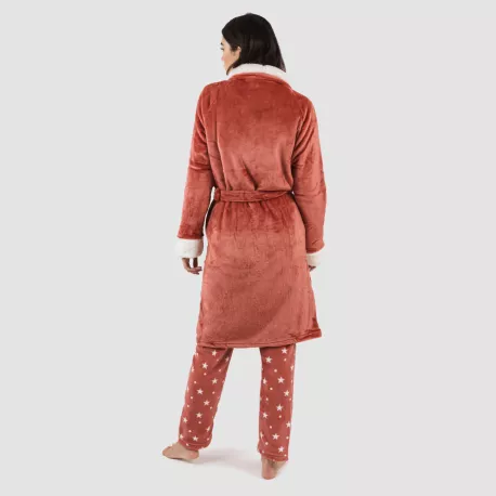 Roupão veludo sherpa liso