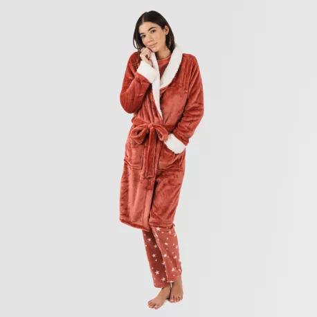 Roupão veludo sherpa liso