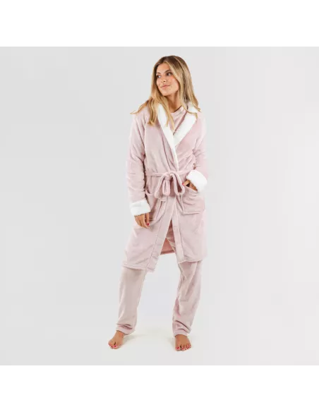 Roupão veludo sherpa liso