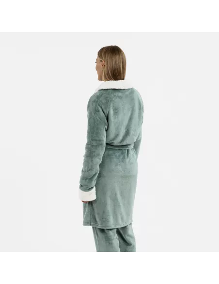 Roupão veludo sherpa liso