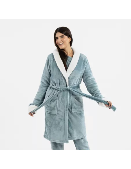 Roupão veludo sherpa liso Roupão veludo sherpa liso