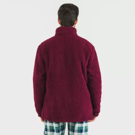 Casaco sherpa homem lisa