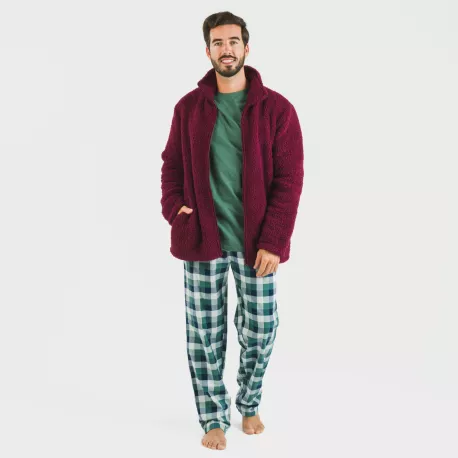 Casaco sherpa homem lisa