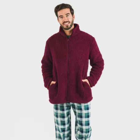 Casaco sherpa homem lisa