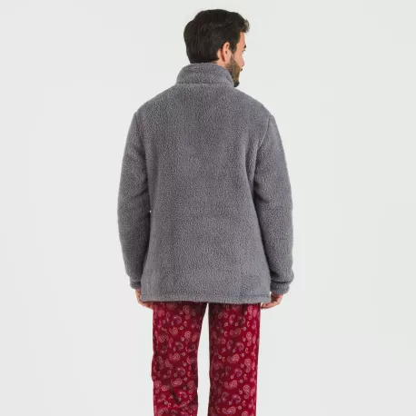 Casaco sherpa homem lisa