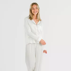 Pijama comprido mulher Saten Friday liso 2