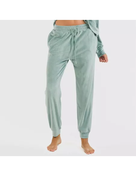 Pijama comprido Velvet liso