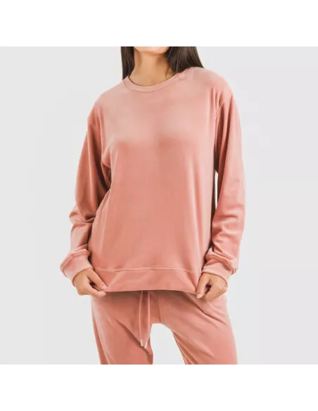 Pijama comprido Velvet liso