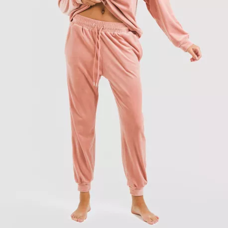 Pijama comprido Velvet liso